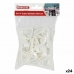 Pinza Sujeta Manteles Privilege 59443 14 pcs Blanco 4,5 cm (14 Piezas) (24 Unidades) (4,5 cm)