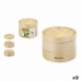 Food Steamer Quttin 2 levels Bamboo 20 x 15 cm (12 Units) (19-17 x 15.5 cm)