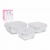 Set of 3 lunch boxes LAV Crystal (8 Units) (3 pcs)