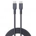 USB-C-kábel Aukey CB-SCC102 Fekete 1,8 m