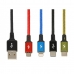 Универсальный кабель USB-MicroUSB/USB-C/Lightning Ibox IKUM4W1CLR Чёрный Разноцветный 1,2 m