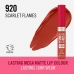 Vloeibare lippenstift Rimmel London Lasting Mega Matte Nº 920 Scarlet Flames 7,4 ml