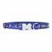 Dog collar Red Dingo STYLE LIGHTNING Navy Blue 41-63 cm