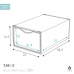Stackable shoe box Max Home White 6 Units polypropylene ABS 23 x 14,5 x 33,5 cm