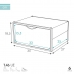 Stackable shoe box Max Home Fehér 6 egység polipropilén ABS 35 x 18,5 x 27 cm