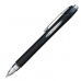 Pen med flydende blæk Uni-Ball Jetstream Sort 1 mm (12 Dele)