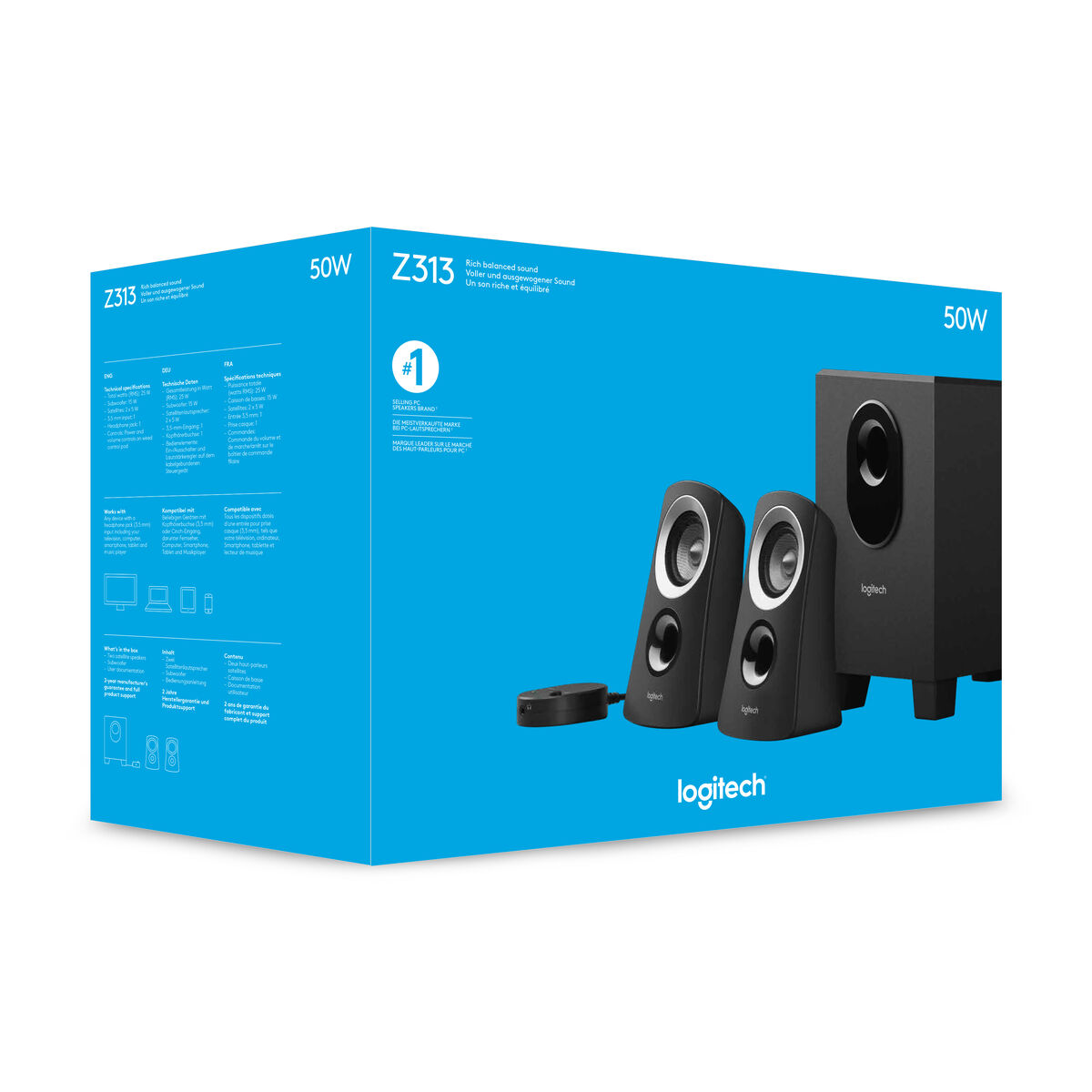 2.1 Multimedia Speakers Logitech Z313 Sort