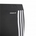Detské športové elastické nohavice Adidas Design 2 Move 3 Stripes Čierna