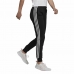 Pitkät urheiluhousut Adidas Essentials French Terry 3 Stripes Nainen Musta