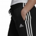 Garās sporta bikses Adidas Essentials French Terry 3 Stripes Dāma Melns