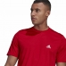 Koszulka z krótkim rękawem Męska  Aeroready Designed To Move Adidas Designed To Move Czerwony