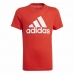Marškinėliai su trumpomis rankovėmis Adidas Essentials  vivid Raudona
