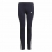 Detské športové elastické nohavice Adidas Essentials 3 Stripes Námornícka modrá