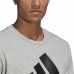 Férfi Kapucni nélküli pulóver Adidas Essential Big Logo Szürke