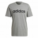 T-shirt à manches courtes homme Adidas Embroidered Linear Logo Gris Homme