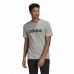 Ανδρική Μπλούζα με Κοντό Μανίκι Adidas Embroidered Linear Logo Γκρι Άντρες