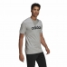 Koszulka z krótkim rękawem Męska Adidas Embroidered Linear Logo Szary Mężczyzna