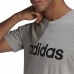 Camisola de Manga Curta Homem Adidas Embroidered Linear Logo Cinzento Homem