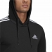Толстовка с капюшоном мужская Adidas Essentials 3 Stripes Чёрный