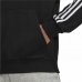 Pánská mikina s kapucí Adidas Essentials 3 Stripes Černý