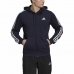 Ανδρικό Aθλητικό Mπουφάν Adidas Essentials French Terry 3 Σκούρο μπλε
