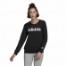 Damen Sweater ohne Kapuze Adidas Essentials Logo Schwarz
