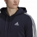 Pánska športová bunda Adidas Essentials French Terry 3 Tmavo modrá