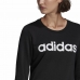 Sweaters uden Hætte til Kvinder Adidas Essentials Logo Sort