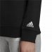 Naisten huputon collegepaita Adidas Essentials Logo Musta