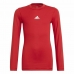 Camiseta de Fútbol de Manga Corta para Niños Adidas Techfit Top Rojo