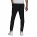 Long Sports Trousers Adidas Regular Fit Tapered Cuff Black Men