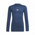 Children's Short Sleeved Football Shirt Adidas Techfit  Blue