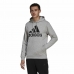 Hættetrøje til Mænd Adidas  Essentials Fleece Big Logo Grå