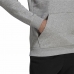 Polar com Capuz Homem Adidas  Essentials Fleece Big Logo Cinzento