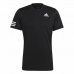 Pánske tričko s krátkym rukávom Adidas Club Tennis 3 Stripes Čierna