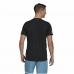 Kortærmet T-shirt til Mænd Adidas Club Tennis 3 Stripes Sort