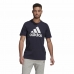 Maglia a Maniche Corte Uomo  Essentials Big Logo  Adidas Legend Ink  Azzurro