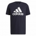 Men’s Short Sleeve T-Shirt  Essentials Big Logo  Adidas Legend Ink  Blue