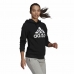 Hættetrøje til Kvinde Adidas Loungewear Essentials Logo Sort
