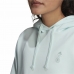 Толстовка с капюшоном женская Adidas Germany Travel Циановый