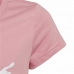 Camisola de Manga Curta Infantil Adidas  Graphic  Cor de Rosa