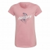 Barn T-shirt med kortärm Adidas  Graphic  Rosa