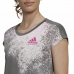 Camisola de Manga Curta Mulher Adidas Cinzento escuro