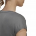 Naisten T-paita Adidas Tumman harmaa
