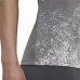 Moteriški marškinėliai su trumpomis rankovėmis Adidas Tamsiai pilka