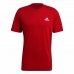 Camisola de Manga Curta Homem Adidas Essential Logo Vermelho