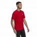 Ανδρική Μπλούζα με Κοντό Μανίκι Adidas Essential Logo Κόκκινο