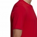 Koszulka z krótkim rękawem Męska Adidas Essential Logo Czerwony