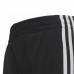 Tuta da Bambini Adidas Essentials Shiny 3 Stripes Nero