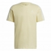 T-shirt med kortärm Herr Adidas Essentials 3 Bandas  Gul